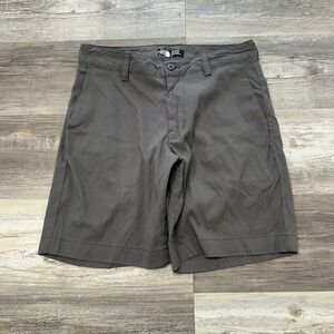The North Face Gray Mens 30 Rockaway Quick Dry Trail Hiking Nylon Bermuda Shorts